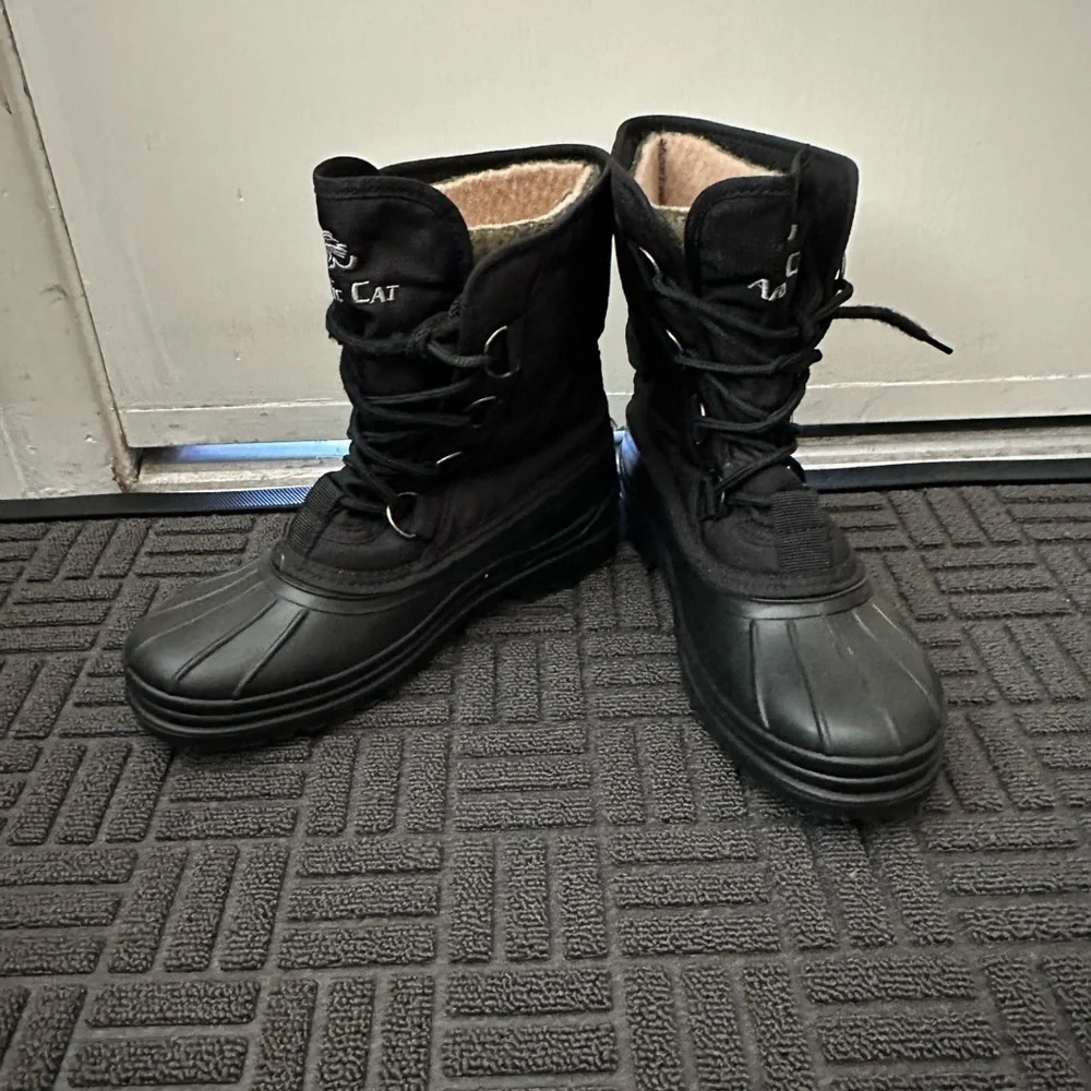 Black Kids Snow Boots